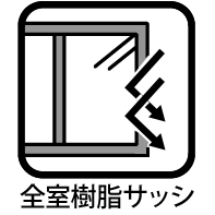 全室樹脂サッシ