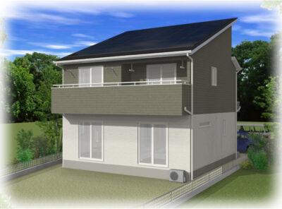 山梨県笛吹市春日居町小松E号棟　新築建売住宅　外観