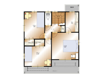 山梨県笛吹市春日居町小松E号棟　新築建売住宅　2F平面図