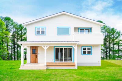 洋風デザインハウス　外観　施工事例