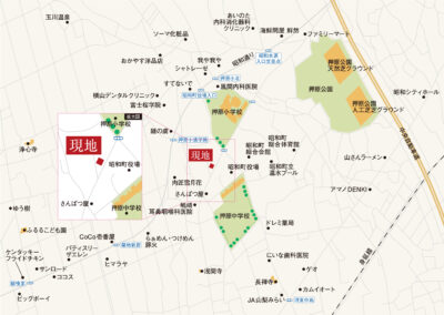 昭和町押越_地図