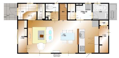 下今井E19棟建売住宅(1F平面図)