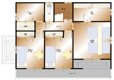 下飯田Ｂ６号棟建売 2F平面図