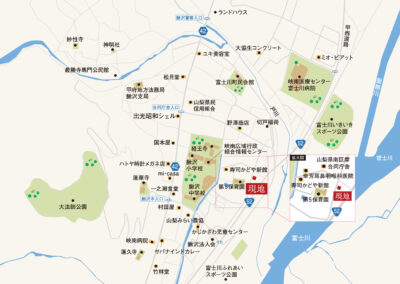 富士川町鰍沢　地図