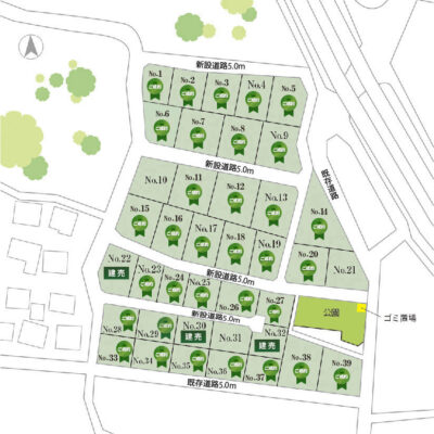 山梨県南アルプス市寺部Bの区画図