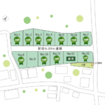 山梨県甲斐市篠原G（分譲地）の区画図