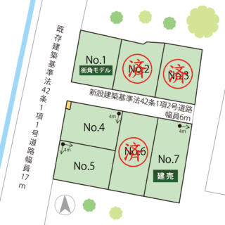 甲府市増坪町C区画図