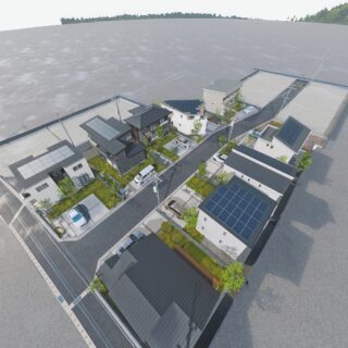 分譲地パース鳥瞰図（イメージ画像）