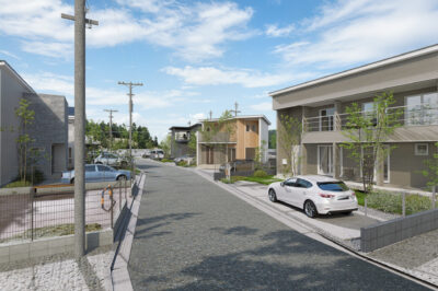 山梨県甲府市増坪町D分譲地のパース（イメージ画像）