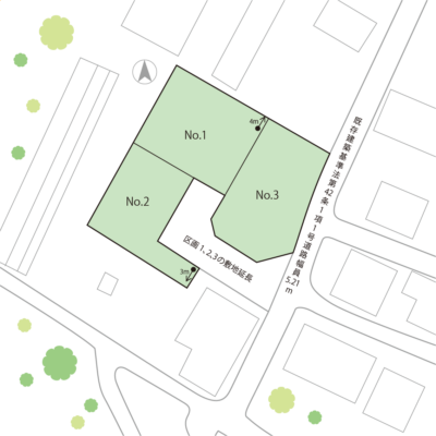 山梨県甲府市小瀬町Oの区画図