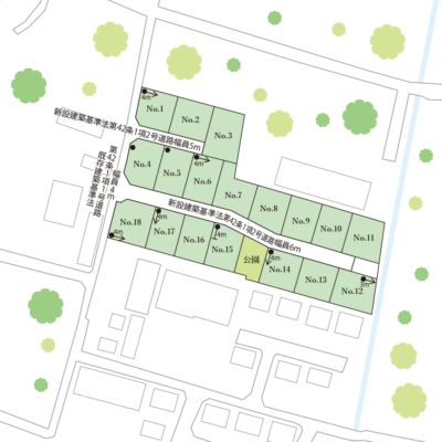 山梨県甲府市増坪町Dの区画図
