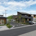 甲府市西高橋町A（分譲地）の街並み分譲地パース