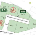 山梨県笛吹市石和町中川A（分譲地）の区画図