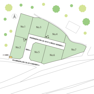 山梨県笛吹市石和町中川Aの区画図