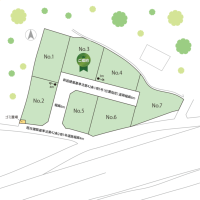 山梨県笛吹市石和町中川Aの区画図