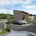 甲府市西高橋町A（分譲地）の街並み分譲地パース