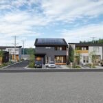 甲府市西高橋町A（分譲地）の街並み分譲地パース