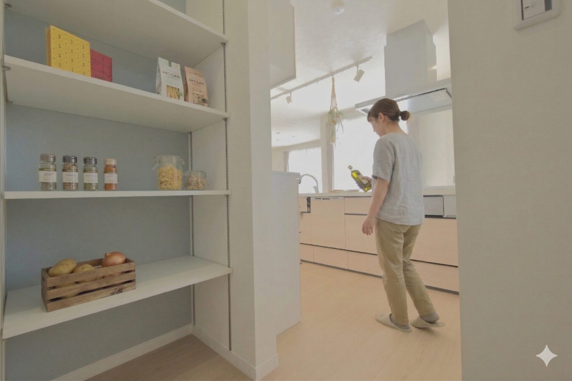 山梨県甲府市増坪町C 7号棟（建売住宅）のパントリー