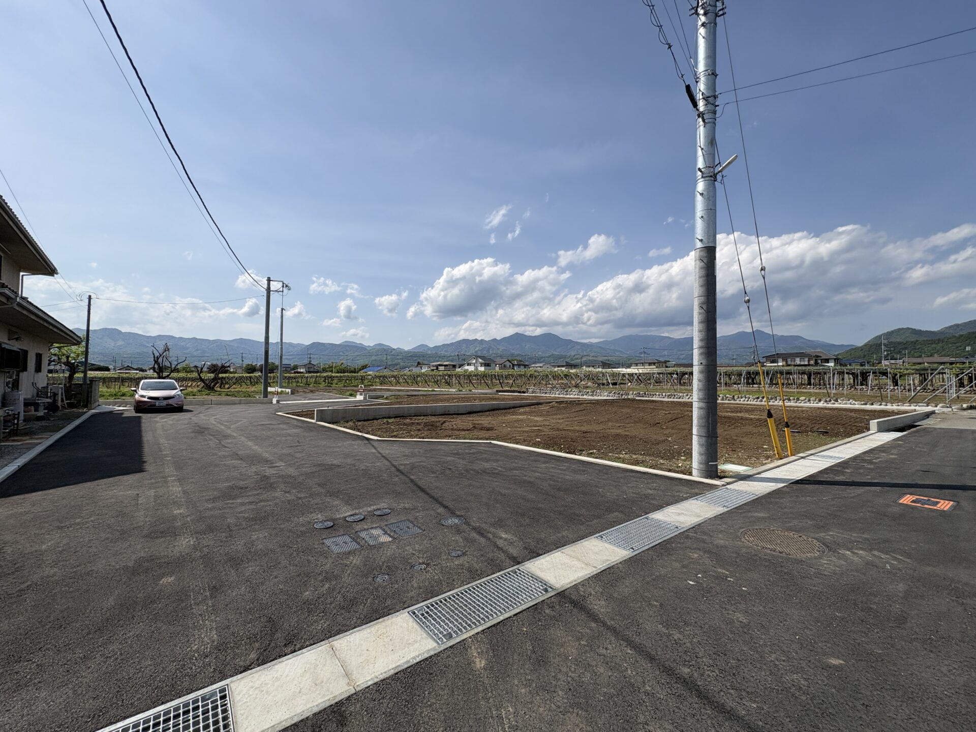 山梨県甲州市塩山下塩後B（分譲地：全4区画）の現地写真