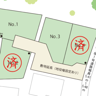 甲州市塩山下塩後B区画図
