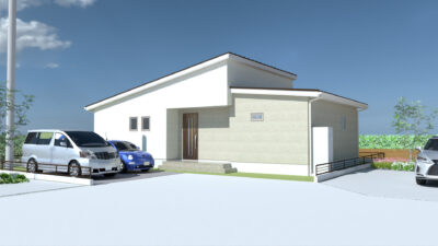 山梨県南アルプス市寺部32号棟の外観