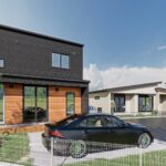 山梨県甲府市増上石田C（分譲地）の街並み分譲地パース