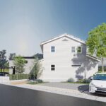 山梨県甲府市増上石田C（分譲地）の街並み分譲地パース