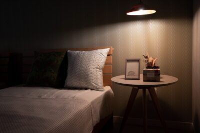 山梨県富士吉田市小明見A9号棟（街かどモデル）の主寝室