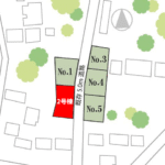 山梨県中巨摩郡昭和町西条新田B2号棟の区画図