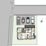 山梨県中巨摩郡昭和町西条新田Bの配置図