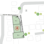 山梨県甲府市大里町J（分譲地）の区画図