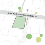 山梨県甲斐市中下条(売地)の区画図