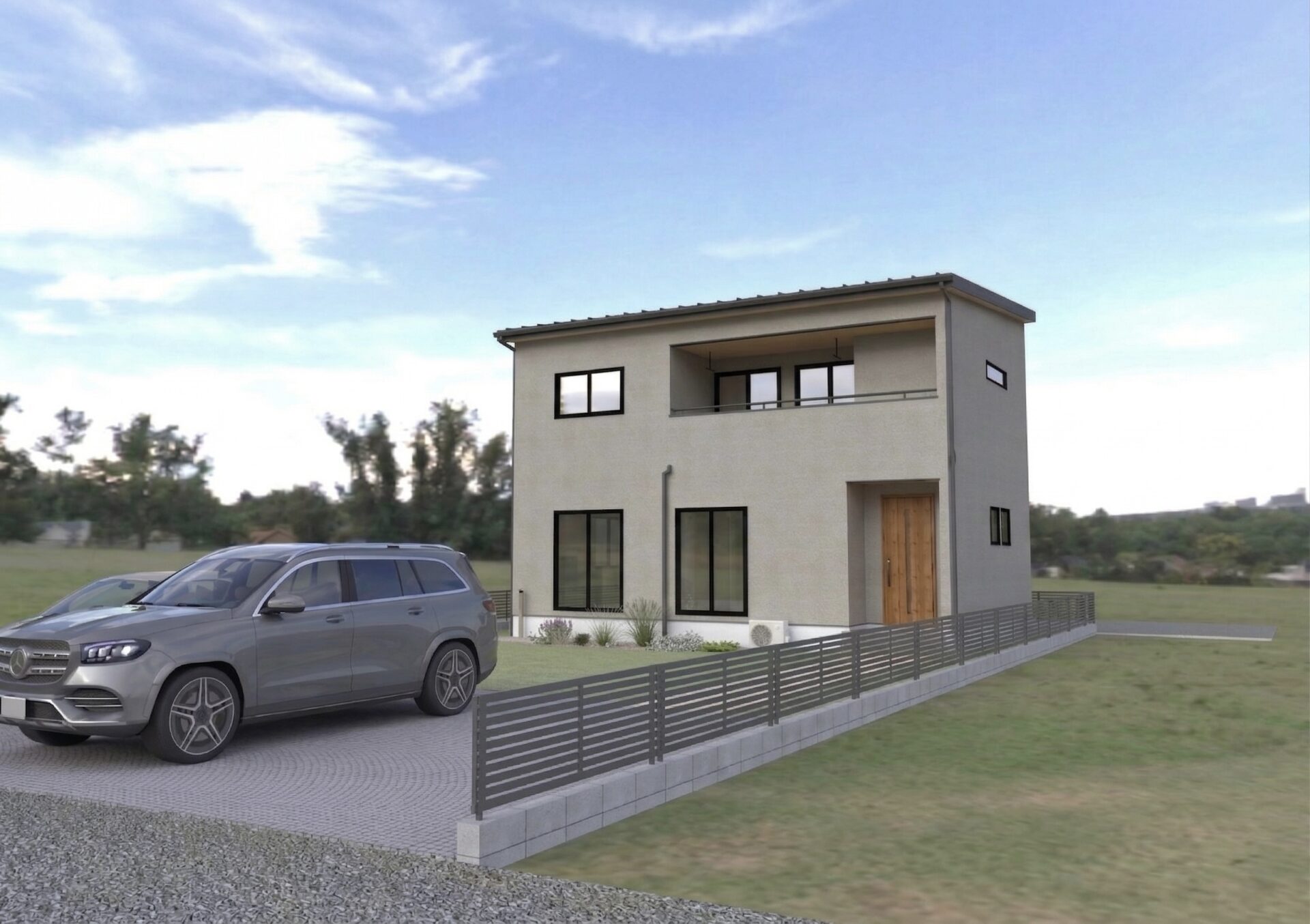 山梨県南アルプス市野牛島H 4号棟（建売住宅）の（4号棟）完成予想図