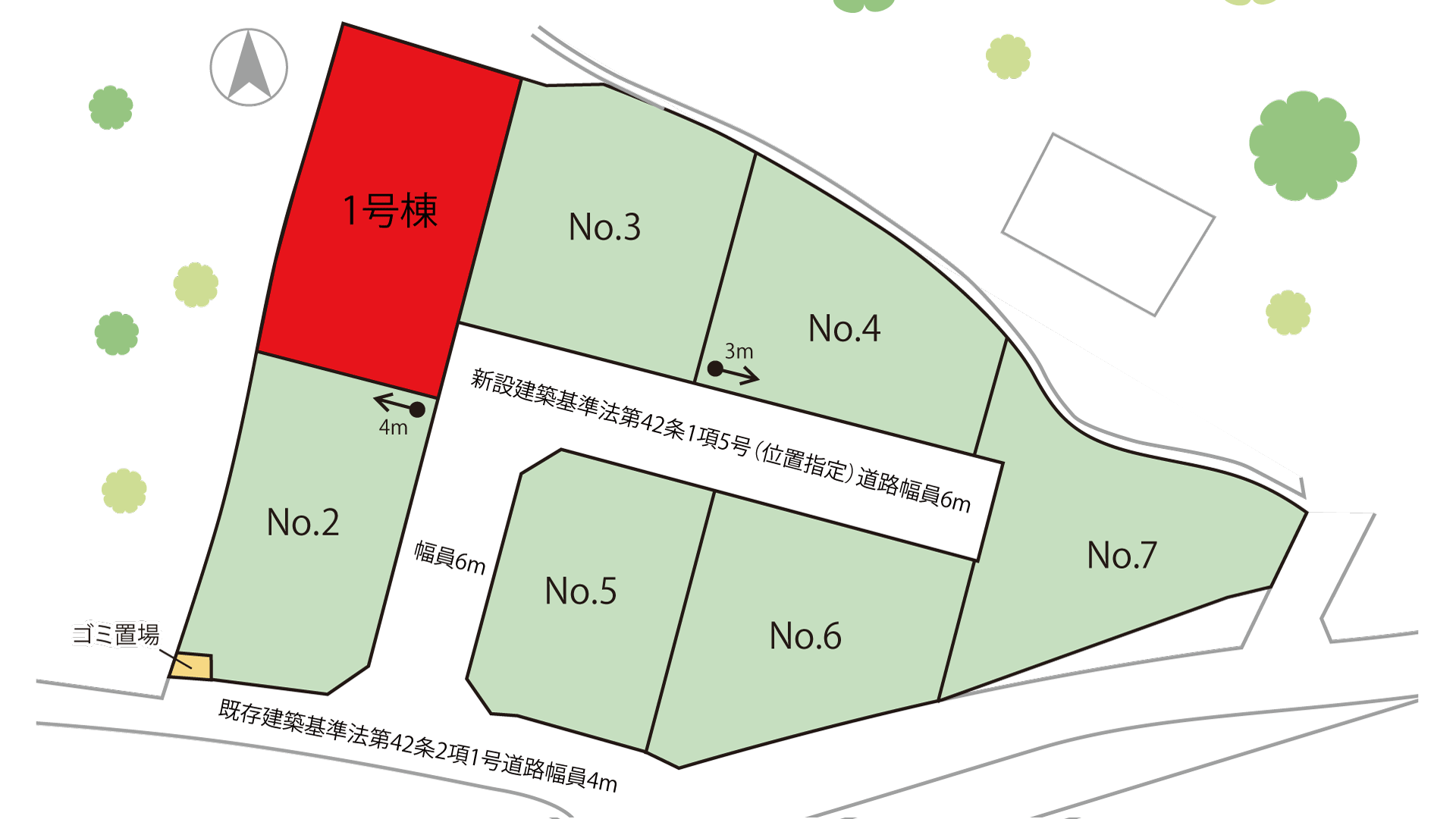山梨県笛吹市石和町中川A2号棟（建売住宅）の区画図