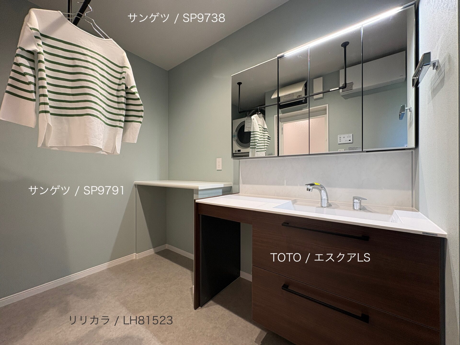 西甲府住宅ROOM TOUR ＃50　洗面脱衣室