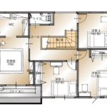 山梨県甲府市西高橋町A(分譲地)の2階平面図