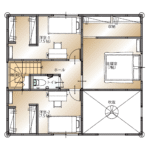 山梨県甲府市里吉F7号棟（新築建売住宅）の2階平面図