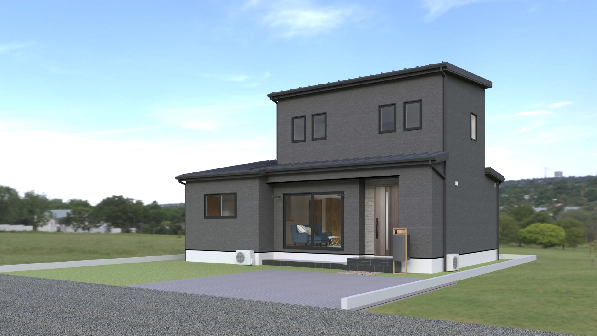 山梨県甲府市増坪町D 10号棟（建売住宅）の外観