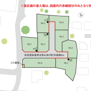 甲斐市下今井G-A　区画図