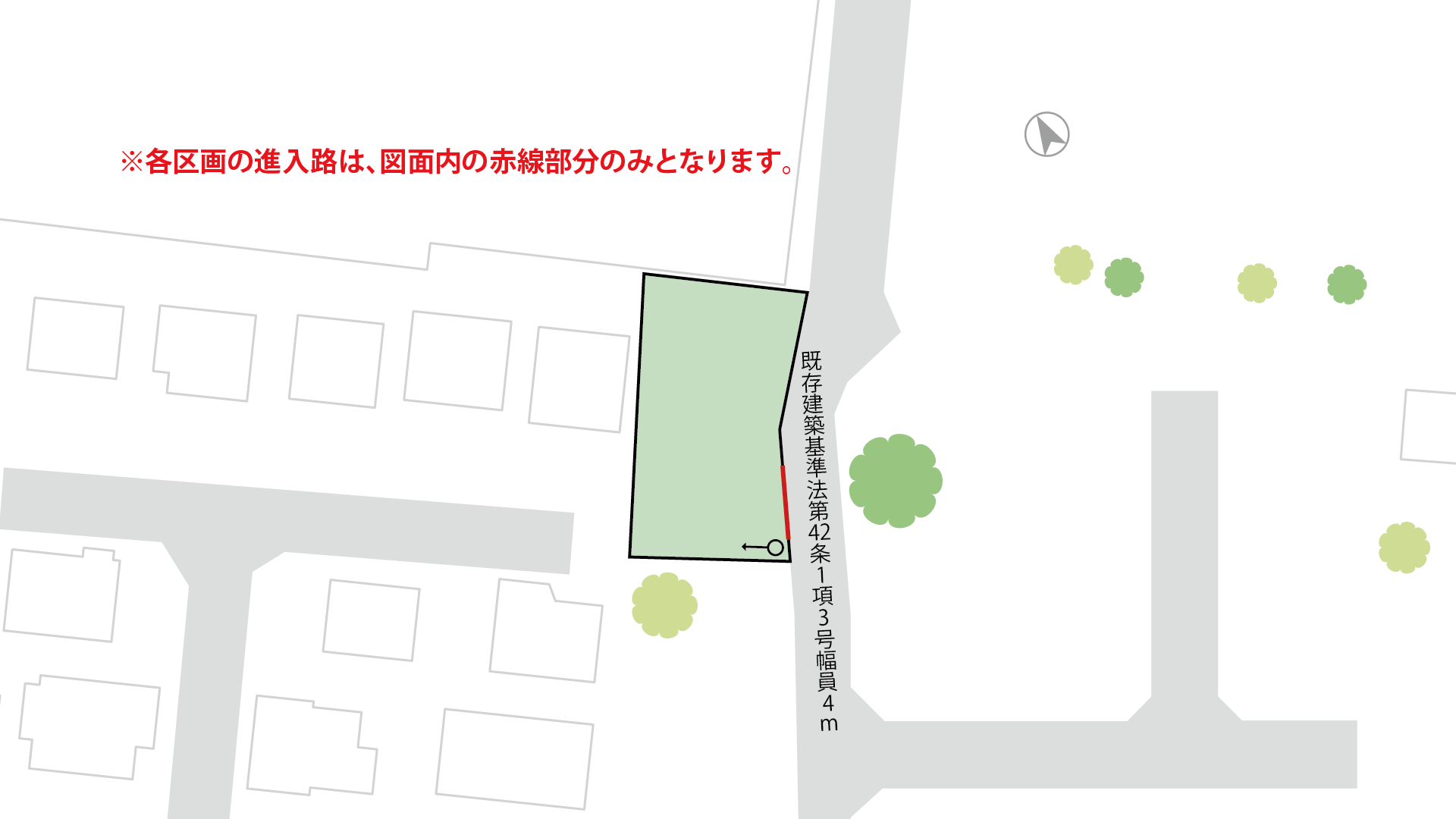 山梨県甲斐市下今井G-C（分譲地：全1区画）の甲斐市下今井G-C　区画図